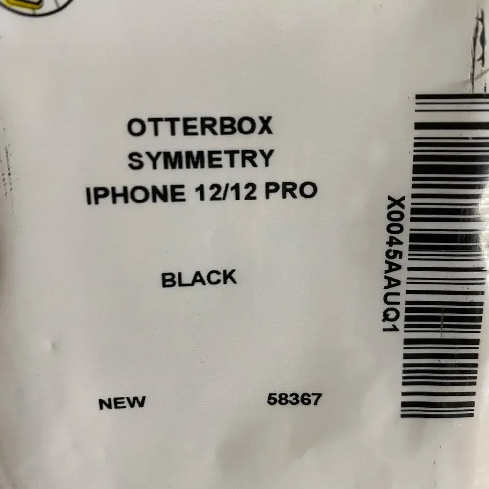 OtterBox iPhone 12 & iPhone 12 Pro Symmetry Series Case - Black, Ultra-Sleek